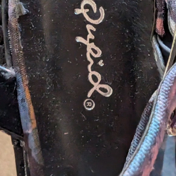 Qupid Pastel Whimsygoth Floral Platform Sandal Size 6 Inside Flaws - Picture 7 of 9